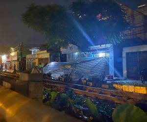 Cô gái trẻ tử vong tại chỗ sau khi va chạm tàu hoả