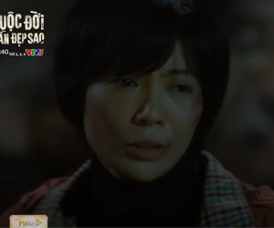 Cuộc đời vẫn đẹp sao tập 9: Luyến bất lực, uất hận đập phá ảnh thờ của chồng, quăng đồ đạc đuổi mẹ chồng đi