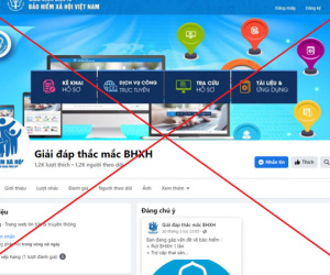 Cảnh báo xuất hiện FanPage giả mạo cơ quan bảo hiểm xã hội chiếm đoạt tài sản