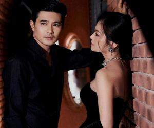 Kiều Anh - Quang Sự tung ảnh tình tứ, xoa dịu khán giả Gia đình mình vui bất thình lình