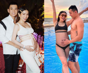 Mang thai tháng thứ bảy, Phương Trinh Jolie diện trang phục hở bạo khoe bụng bầu