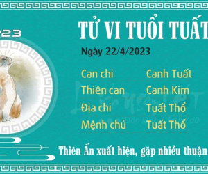 Tử vi thứ 7 ngày 22/04/2023 của 12 con giáp: Dậu đề phòng mất tiền, Tuất đón tài lộc
