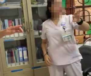 Nữ điều dưỡng xô xát với người dân ngay trong bệnh viện