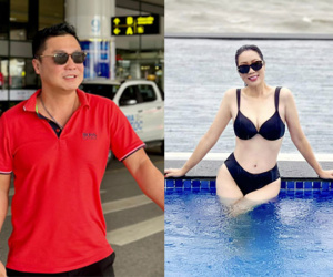 Lý Hùng tất bật chạy sô, Trịnh Kim Chi nghỉ ngơi thư giãn