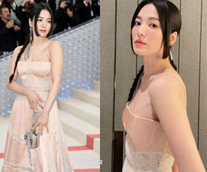 Song Hye Kyo diện váy cúp ngực đến Met Gala 2023