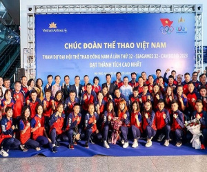 'Đại quân' thể thao Việt Nam lên đường sang Campuchia dự SEA Games 32