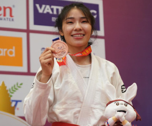 Hoa khôi Jiu jitsu Việt Nam nén đau giành HCĐ SEA Games 32