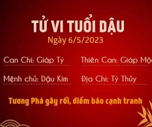 Tử vi thứ 7 ngày 06/05/2023 của 12 con giáp: Tị vượng tài lộc, Dậu xui xẻo