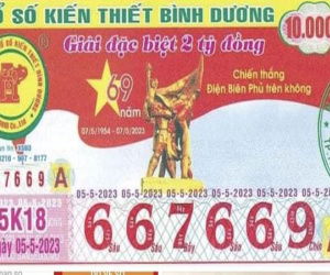 Công ty xổ số Bình Dương xin lỗi vì in sai thông tin lịch sử trên vé số