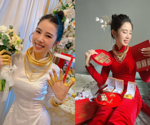 Đám cưới 'siêu khủng' ở Đồng Nai: Cô dâu được tặng 11 cây vàng, nhẫn hột xoàn 2 tỷ và tiền mặt 'chưa kịp đếm'