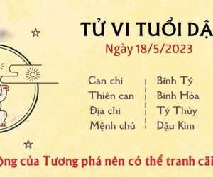 Tử vi thứ 5 ngày 18/05/2023 của 12 con giáp: Dậu tranh cãi, Dần được giúp đỡ
