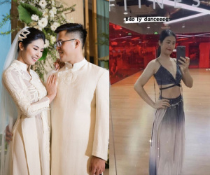 Ngọc Hân vướng nghi vấn bầu bí sau 5 tháng kết hôn vì liên tục để lộ vòng 2 lùm lùm và đây là câu trả lời của nàng Hậu