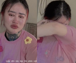'Hotgirl bể cá' Ngân Baby 'khóc hết nước mắt' vì bị dân mạng chửi bới, lại còn nhắc đến người mẹ quá cố