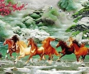Ý nghĩa tranh 'mã đáo thành công', tại sao luôn có một con ngựa quay đầu?