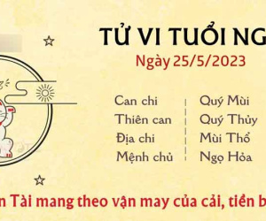 Tử vi thứ 5 ngày 25/05/2023 của 12 con giáp: Dần hiểu lầm, Ngọ thuận lợi