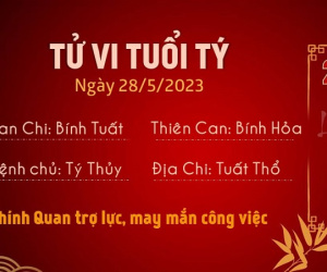 Tử vi Chủ Nhật ngày 28/05/2023 của 12 con giáp: Tý gặp may mắn, Sửu đề phòng bị lừa