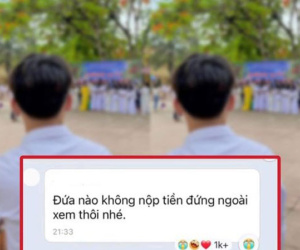 Dân tình phẫn nộ câu chuyện nam sinh đứng ngoài xem các bạn chụp kỷ yếu vì không có tiền, tin nhắn của cô giáo mới là nguồn cơn sự việc