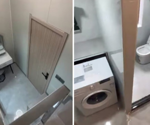 Căn hộ 5m2 có toilet ngay cạnh phòng bếp khiến dân mạng Trung Quốc tranh cãi kịch liệt