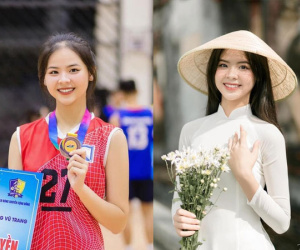 Vẻ đẹp tinh khiết của 'hoa khôi bóng chuyền' xứ Nghệ