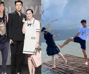 Vợ Duy Mạnh bê bụng bầu chạy khi gặp sao nam điển trai khiến chồng 'ghen ra mặt'
