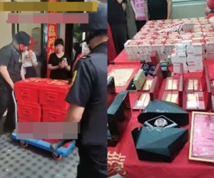Chú rể tặng nhà gái 33 tỷ tiền và vàng, phải thuê xe bọc thép và vệ sĩ đi hộ tống