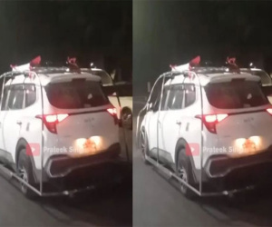 KIA Carens gắn khung lồng kim loại xung quanh chống xe khác va chạm