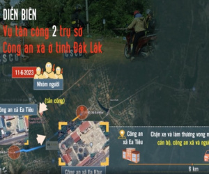 Diễn biến vụ dùng súng tấn công trụ sở công an tại tỉnh Đắk Lắk