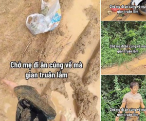 Chở phụ huynh đi ăn cúng về, 'báo thủ' lia luôn cả xe lẫn người xuống ven đường, gương mặt đầy oan ức của mẹ khiến ai nấy không nhịn nổi cười