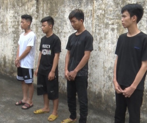 Bắt nhóm thanh, thiếu niên bịt mặt chặn cướp xe máy trên quốc lộ