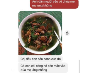 Lần đầu về ra mắt trổ tài làm món canh cua đồng, nàng dâu khiến bố mẹ chồng giật mình thon thót, vừa mừng vừa lo
