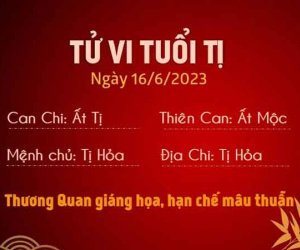 Tử vi thứ 6 ngày 16/06/2023 của 12 con giáp: Sửu tài lộc khởi sắc, Tị hạn chế mâu thuẫn