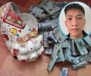 Thầy cúng trộm tiền trong lợn nhựa nhà hàng xóm để chơi game