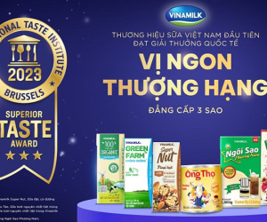 Lần đầu tiên Việt Nam có các sản phẩm được gắn 3 sao về vị ngon, đều thuộc thương hiệu sữa mà 'nhà nào cũng có'