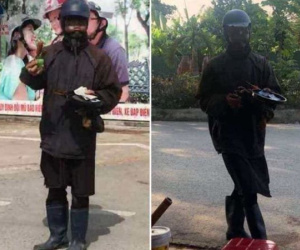 Xuất hiện nhóm người ăn mặc nhếch nhác, chập tối xin cơm, xin tiền rồi nhanh chóng bỏ đi