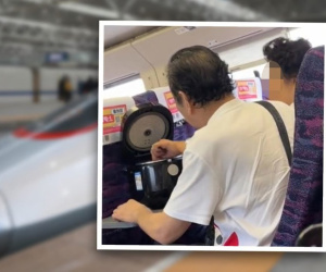 Người phụ nữ khiến cả cõi mạng sốc nặng vì thản nhiên xới cơm từ nồi cơm điện ăn ngon lành trên tàu cao tốc