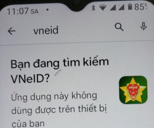 Điện thoại cấu hình thấp không thể truy cập VNeID