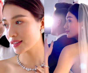Á hậu Vbiz tung ảnh cưới, danh tính chú rể gây bất ngờ