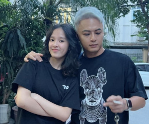 Hồng Đăng lộ diện khác lạ, cùng bà xã tổ chức sinh nhật cho con gái