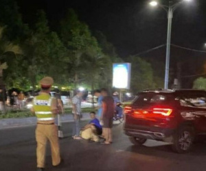 Truy tìm người điều khiển xe máy làm một CSGT Thanh Hoá bị ngã rồi bỏ chạy