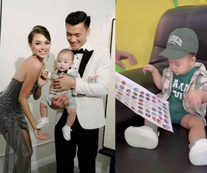 Vợ Tây Bùi Tiến Dũng rèn luyện cho quý tử thói quen đọc sách từ còn nhỏ