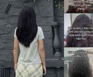 Đi làm tóc về, cô gái đôi mươi bỗng thành bà thím, chỉ kết luận 4 chữ 'giao trứng cho ác'