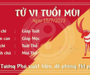 Tử vi thứ 7 ngày 15/07/2023 của 12 con giáp: Mùi cẩn thận thị phi, Tuất tài lộc rực rỡ