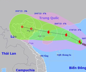 Hai kịch bản xảy ra khi bão số 1 đổ bộ đất liền