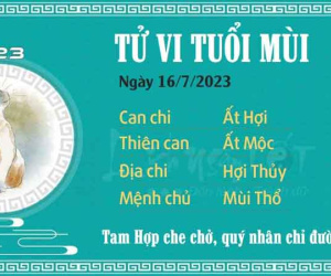Tử vi Chủ Nhật ngày 16/07/2023 của 12 con giáp: Mùi được quý nhân chỉ đường, Dần cẩn thận kẻ xấu