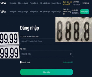 Danh sách hơn 153 nghìn biển số ô tô sắp đấu giá