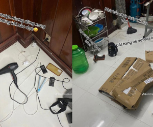 Chàng trai 'khóc thét' trước cảnh ở bẩn không chấp nhận được của bạn trọ