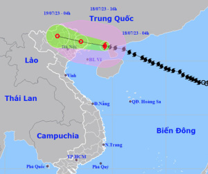 Bão số 1 cách Quảng Ninh khoảng 140km, tiến nhanh về đất liền