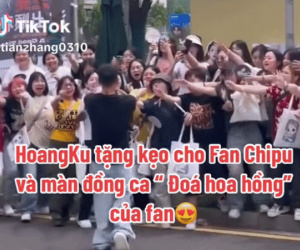 Fan Trung Quốc náo loạn đường phố, đồng thanh hát vang bản hit của Chi Pu