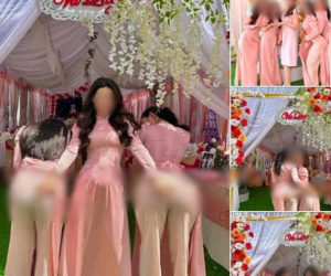 Tạo dáng khoe 'ngực tấn công mông phòng thủ', dàn phù dâu xinh đẹp khiến dân tình ngán ngẩm: 'Không thể yêu nổi!'
