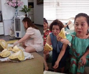 Nhà có khách mẹ nhờ bổ mít thiết đãi, con gái trổ tài nữ công gia chánh và cái kết khiến hội phụ huynh phải 'hoài nghi nhân sinh'